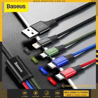 Cáp sạc đa năng Baseus Rapid Series 4 trong 1