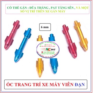 Ốc trang trí xe máy, xe điện ...hình viên đạn.