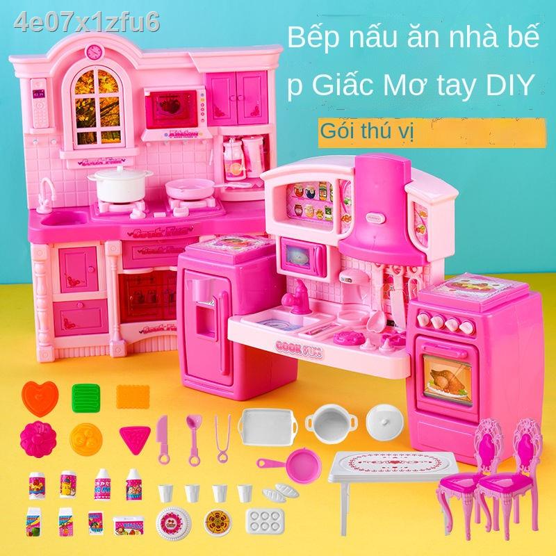 ◊♣Bộ đồ chơi nhà bếp mô phỏng dành cho trẻ em 5 tuổi cô gái cậu bé nấu ăn dùng 3-6