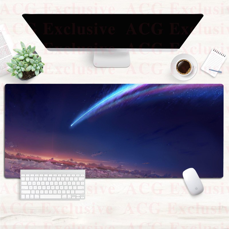 Tấm Lót Chuột Và Bàn Phím Cỡ Lớn Dày Tùy Chỉnh In Hình Phim your name