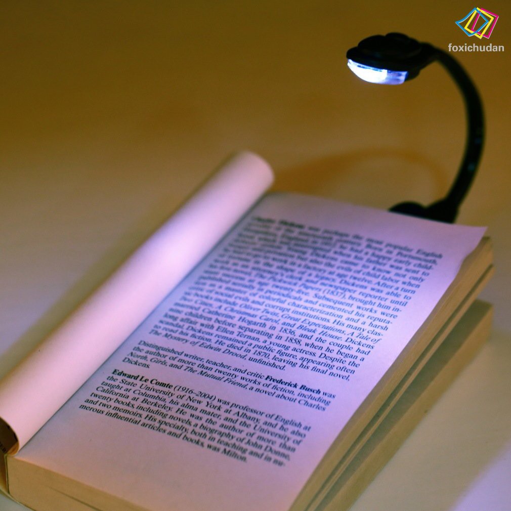 Đèn LED đọc sách mini có kẹp linh hoạt