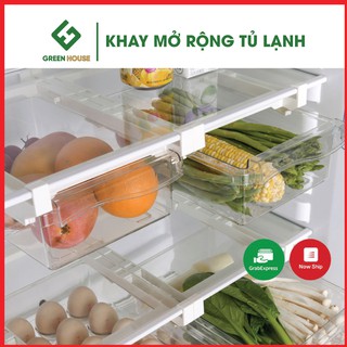 Khay tủ lạnh cao cấp, ngăn kéo tủ lạnh thông minh đựng thực phẩm, hộp đựng thức ăn đa năng, tiết kiệm không gian