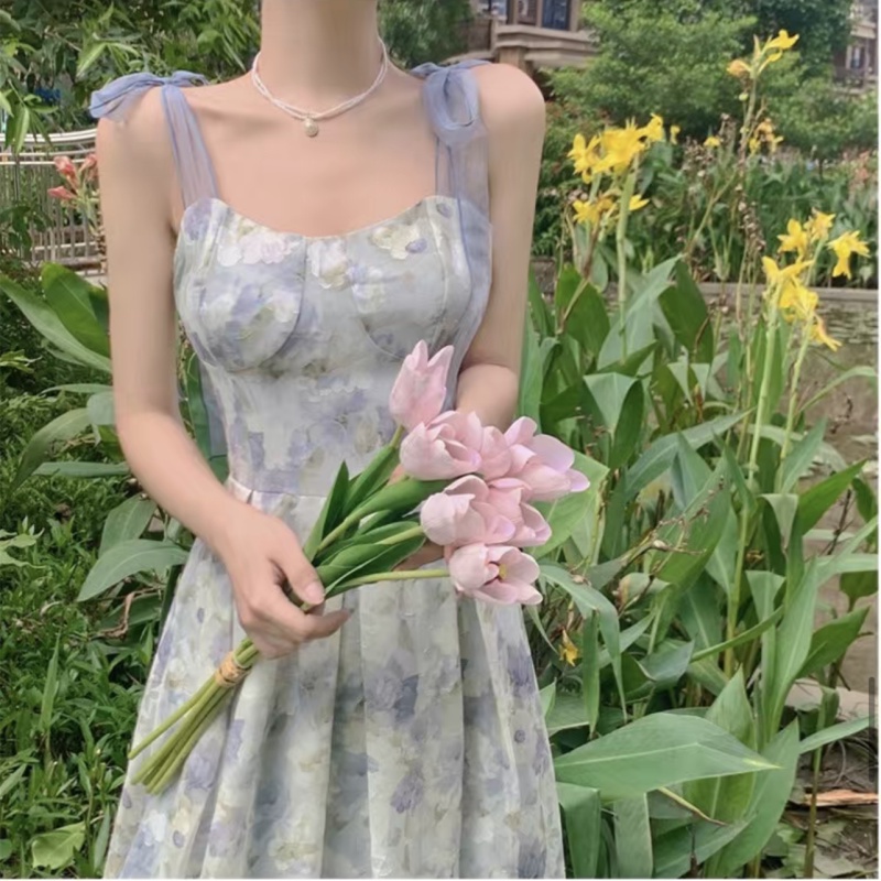 Đầm Maxi In Hoa Gợi Cảm Hợp Thời Trang