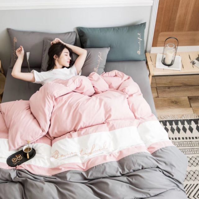 Bộ cottong tici nhập 4 món phối màu mới