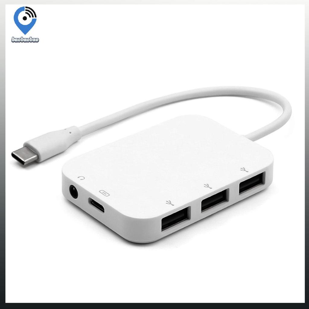 【Hàng sẵn sàng】【Cod】Type-C Docking Station Type-Chub Five In One Usb Splitter 3.0 Usb Hub