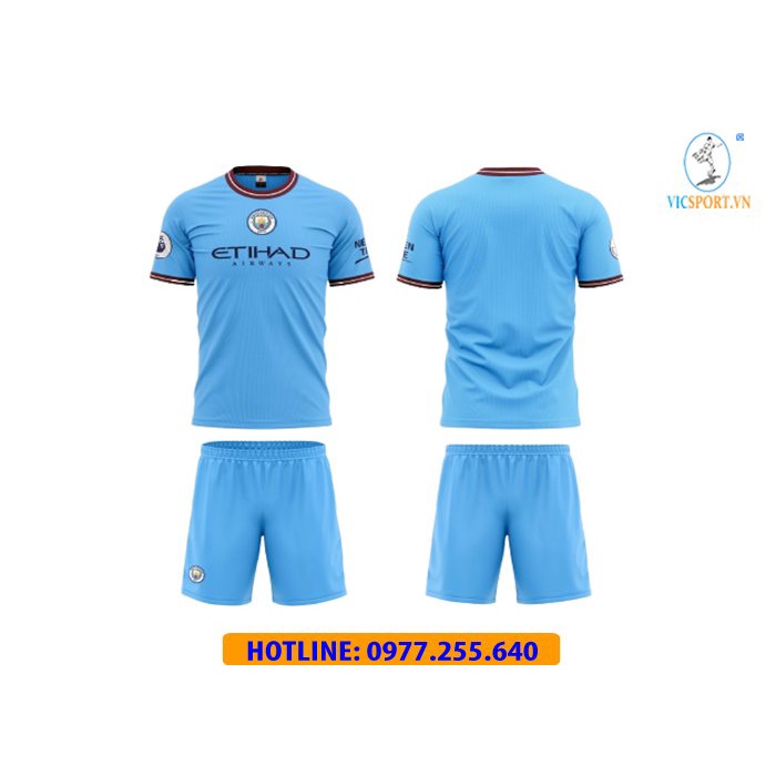 Áo đá banh Mancity, Quần áo đá bóng CLB Manchester City mới nhất 2023 - 2024 đủ màu - Vicsport