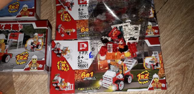 Lắp ráp Lego Xe tàu của Lính cứu hỏa 56001 có nhiều chi tiết