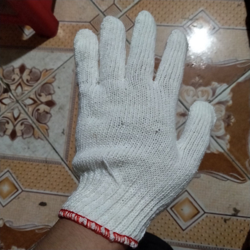 Găng Tay Sợi Lao Động Màu Trắng - Giá rẻ