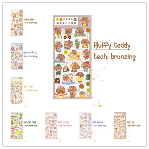 Nhãn dán họa tiết hoạt hình trang trí sổ tay thủ công