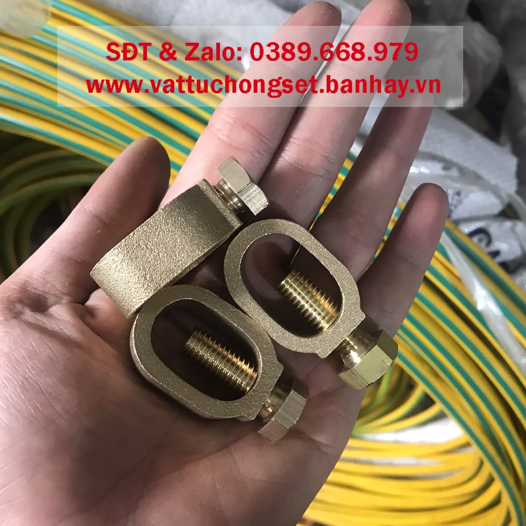 Cọc tiếp địa mạ đồng Ấn Độ Phi 14, Phi 16 dài 2 mét 4