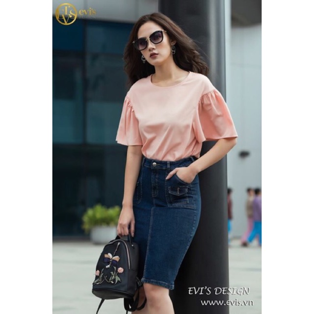 Chân váy bò dài- CV10421