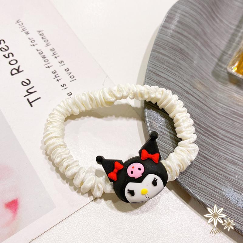 【kifli】Dây Buộc Tóc Cao Su Cỡ Lớn Họa Tiết Hoạt Hình Đáng Yêu Cho Nữ