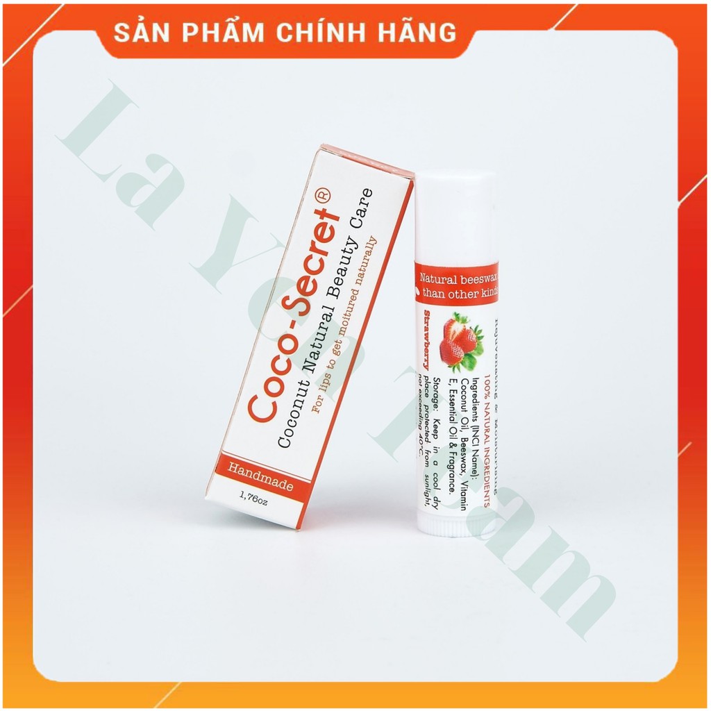 Son Dưỡng Môi Tinh Dầu Dừa Sáp Ong Vitamin E Coco Secret 5g Mềm Mượt Môi | BigBuy360 - bigbuy360.vn