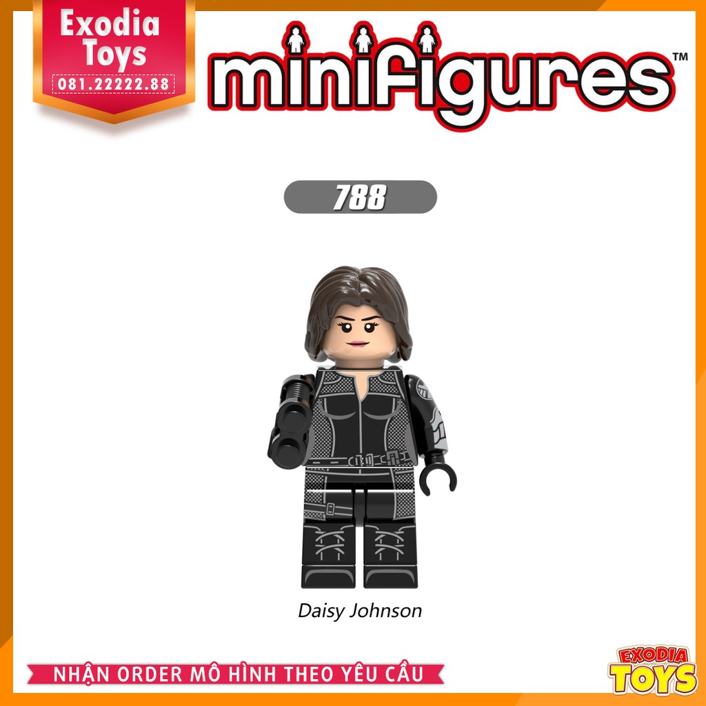 Xếp hình minifigure nhân vật Đội Đặc Nhiệm SHIELD : Agents of SHIELD - Đồ Chơi Lắp Ghép Sáng Tạo - X0182