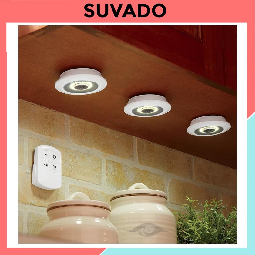 Bộ 3 Đèn led dán tường mini thông minh siêu sáng trang trí ốp trần nhà  cầu thang phòng ngủ tủ ddenf led GY13 SUVADO