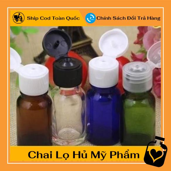 Chai Chiết Mĩ Phẩm ❤ TOP GIÁ RẺ ❤ Chai nắp bật thủy tinh 5ml,10ml nâu,trong chiết mỹ phẩm , , phụ kiện du lịch