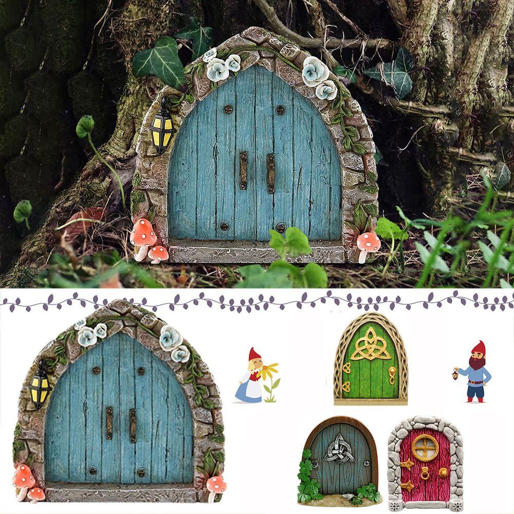 YEW Đồ trang trí Cây Gnome Thu Nhỏ Trang Trí Sân Vườn