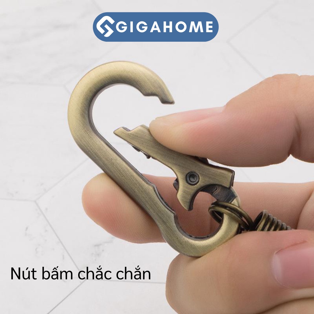 Móc Khóa Nhôm Đa Năng Đi Phượt, Độ Bền Tốt 10.5x2.2cm GIGAHOME 9010