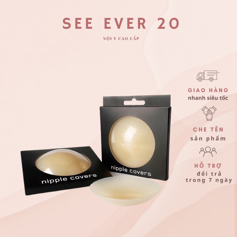 Miếng dán ngực silicone sinh nhiệt tàng hình Nipple Cover