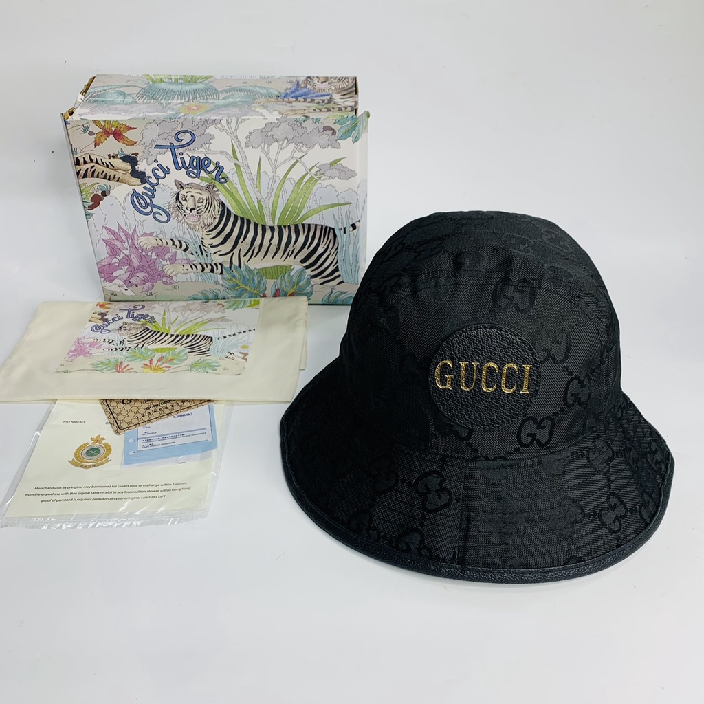 Nón vành tròn , Mũ bucket Gc logo da dập chữ full box hộp cực đẹp