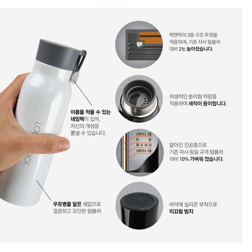 Lock & Lock Bottle Name Tumbler 350ml