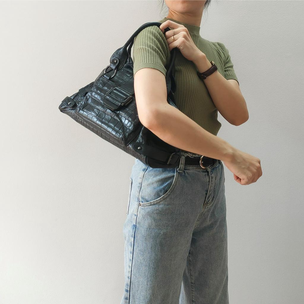 Túi xách tay da thật secondhand Đồ Si Bon TD630