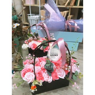 Giỏ hoa sáp thơm, quà tặng ý nghia ngày lễ, sinh nhật, khai trương