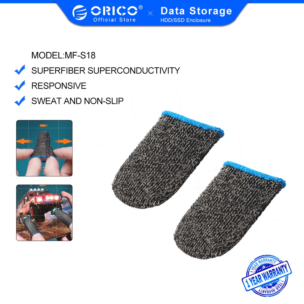 Dụng cụ bọc ngón tay chơi game ORICO MF-S18 siêu mỏng chống trượt chống mồ hôi tiện dụng