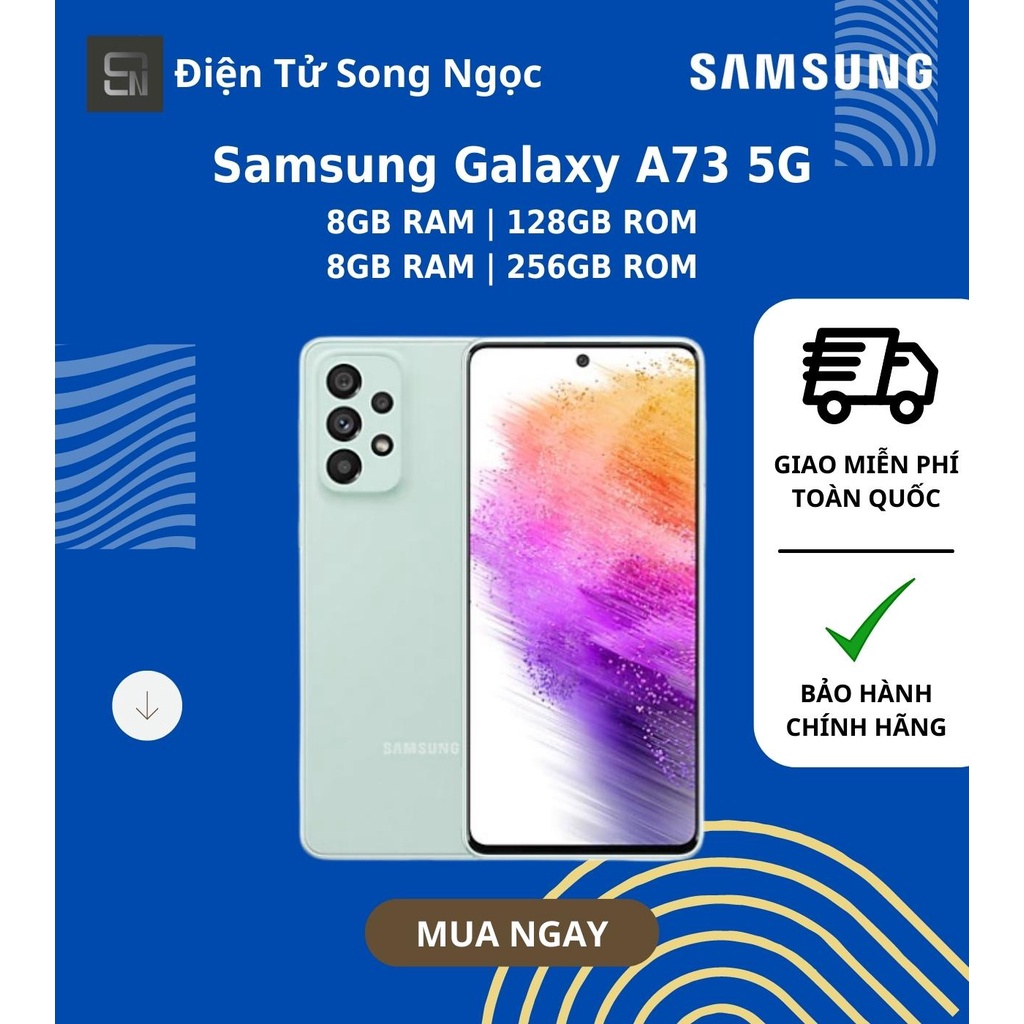 Điện Thoại Samsung Galaxy A73 5G 8GB/128GB | 8GB/256GB - Hàng Chính Hãng