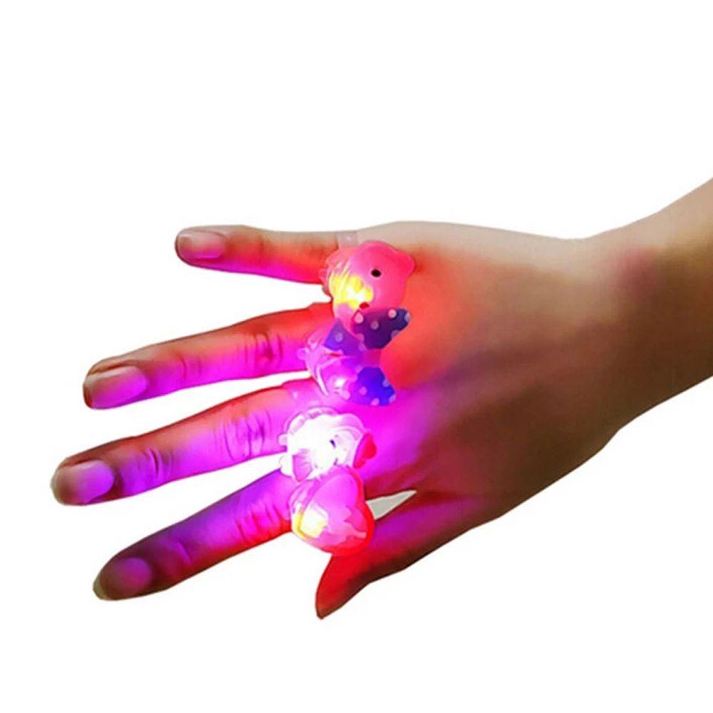 Nhẫn Đèn LED Họa Tiết Hoạt Hình Phát Sáng Trong Bóng Tối