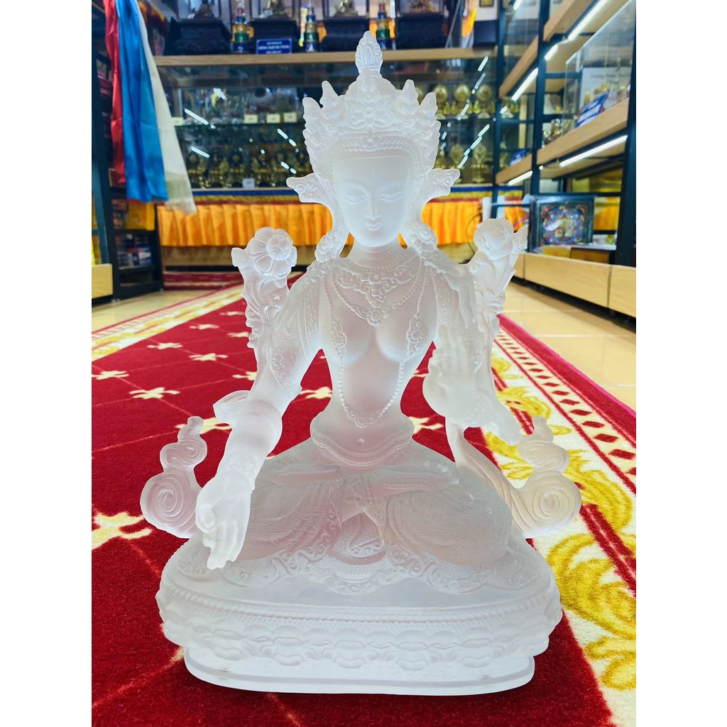 [PBMC]Tượng Tara trắng lưu ly 31cm