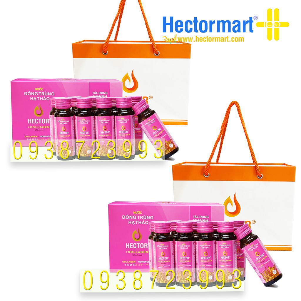 ✅Trắng da, chống lão hóa với HECTOR COLLAGEN (2 hộp 20 chai) ✅ HECTOR COLLAGEN dạng nước hấp thụ nhanh