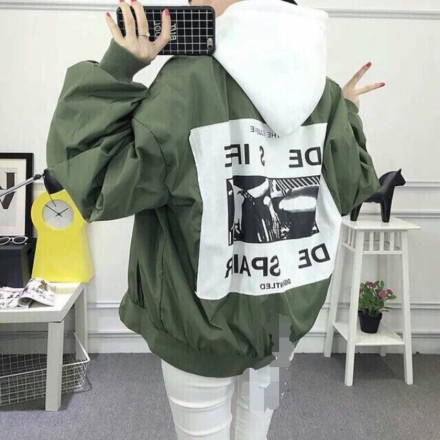 Áo khoác dù nam nữ in hình bàn tay Desire | BigBuy360 - bigbuy360.vn