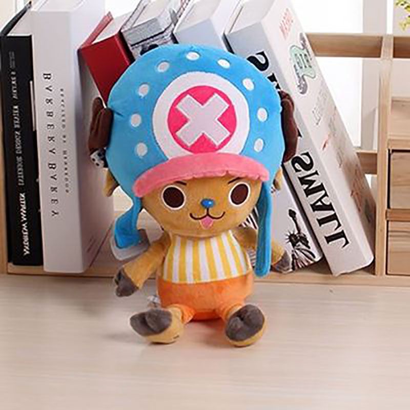 New 30cm Anime One Piece Chopper Luffy Plush Toy Chopper Luffy Red Uta Straw Hat Captain Stuffed Doll Anime Fans Kids Baby Birthday Gifts Home Decorative Pillows