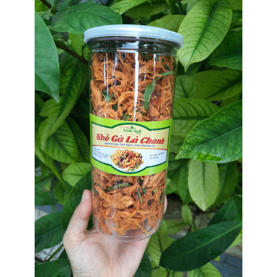 Khô gà lá chanh, thịt gà khô loại 300g thơm ngon, khô gà lá chanh ăn vặt chuẩn vị | BigBuy360 - bigbuy360.vn