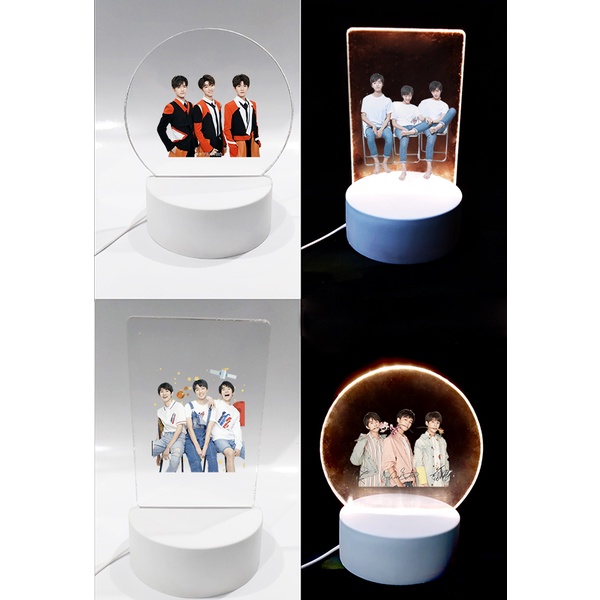 Đèn Led tfboys DLI39 Đèn Ngủ 3D Sáng Tạo cute dễ thương shin