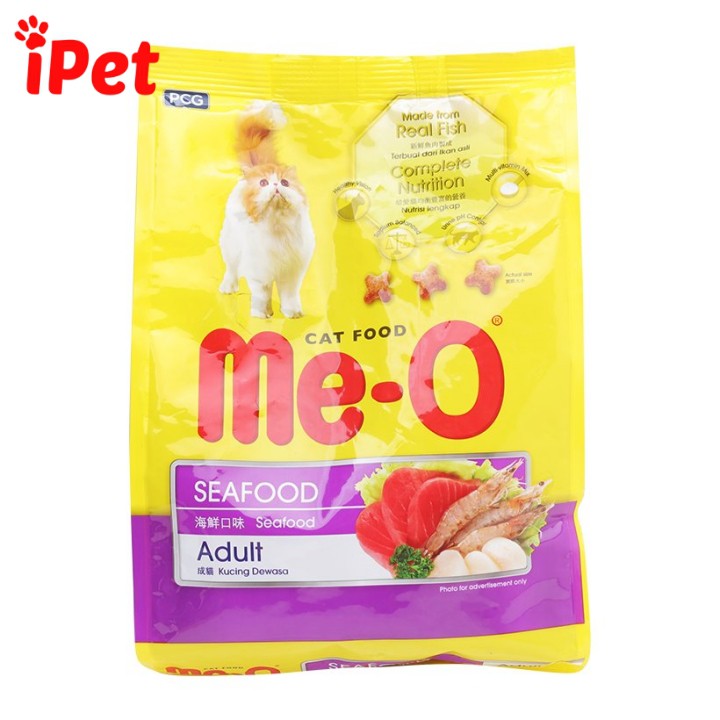 Thức Ăn Cho Mèo - Đồ Ăn Hạt Khô Me-O Adult 350gr - iPet Shop