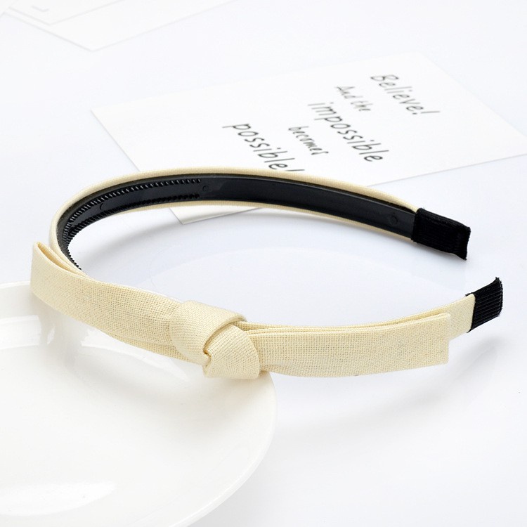 Băng đô phối nơ bằng vải xinh xắn thời trang cho nữ A81