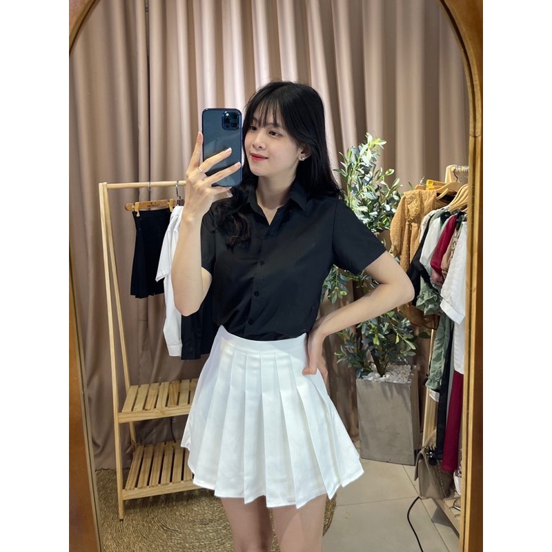 SƠ MI TRƠN CỔ ĐÚC NGẮN TAY CHẤT ĐẸP GIÁ HẠT DẺ !!! | BigBuy360 - bigbuy360.vn