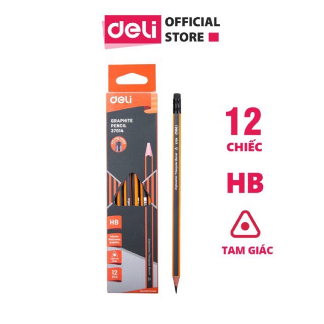 Bút chì HB - Bút chì deli 37014 mua nhiều giảm giá ( Sản phẩm chính hãng deli )