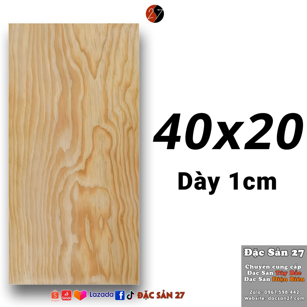 Tấm Gỗ Thông Nguyên Miếng Không Chắp, Ghép Dài 40cm Dày 1cm đủ kích thước dùng trong thi công nội thất nhà, văn phòng,.