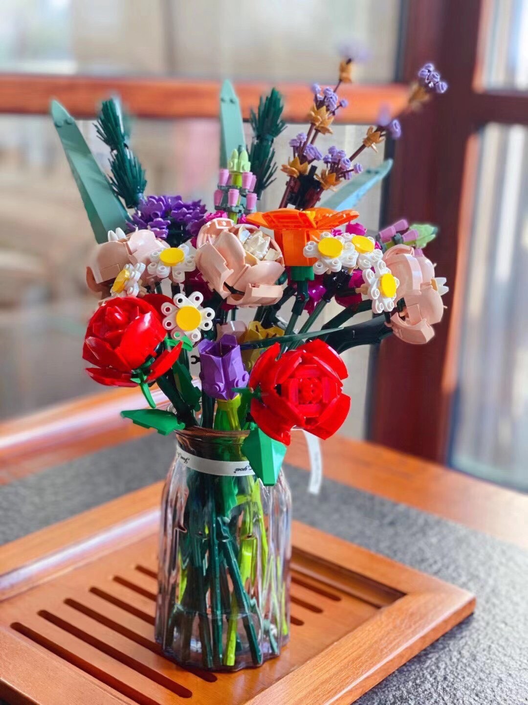 Mô hình lắp ghép Lego Bó Hoa 10280 Đồ Chơi Xếp Hình Hoa Flower Bouquet Quà tặng sinh nhật trang trí cho bạn gái