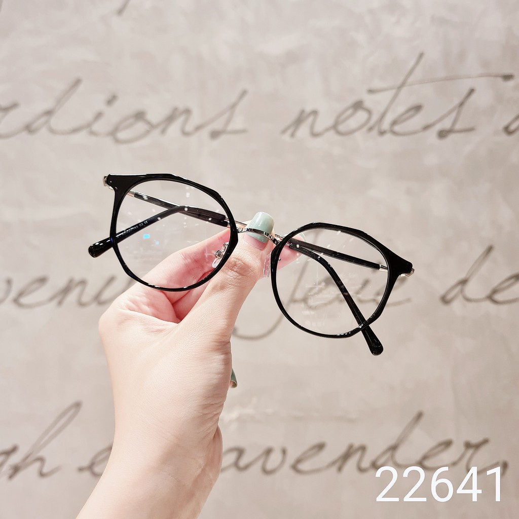 Kính Mắt Nữ Cao Cấp Lilyeyewear Mắt Tròn To Cá Tính Càng Kính Mảnh Màu Sắc Thời Trang 22641