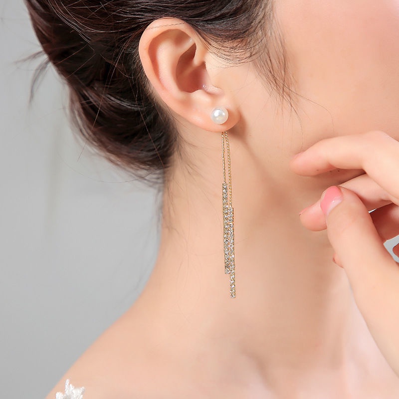Đôi Bông Tai Tua Dài Thời Trang Hàn Quốc