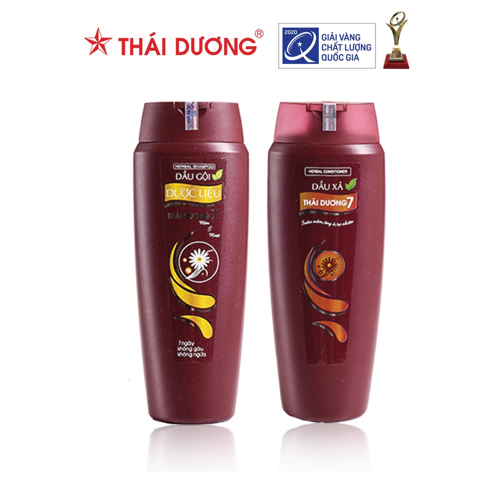 Bộ dầu gội và xả dược liệu Thái Dương 7 200ml - Sao Thái Dương