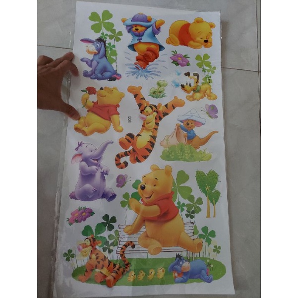 Combo 2 bộ ảnh dán bàn học, tường với hình trang trí ngộ nghĩnh cho bé