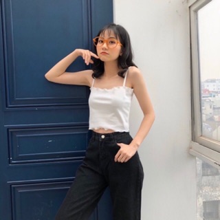 Áo croptop HAI DÂY CUỐN BIÊN
