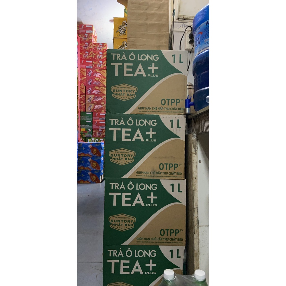 [Toàn quốc] Thùng 12 Chai Trà Ô Long Tea Plus Chai Nhựa PEP 1l - 1 Lít Date Luôn Mới