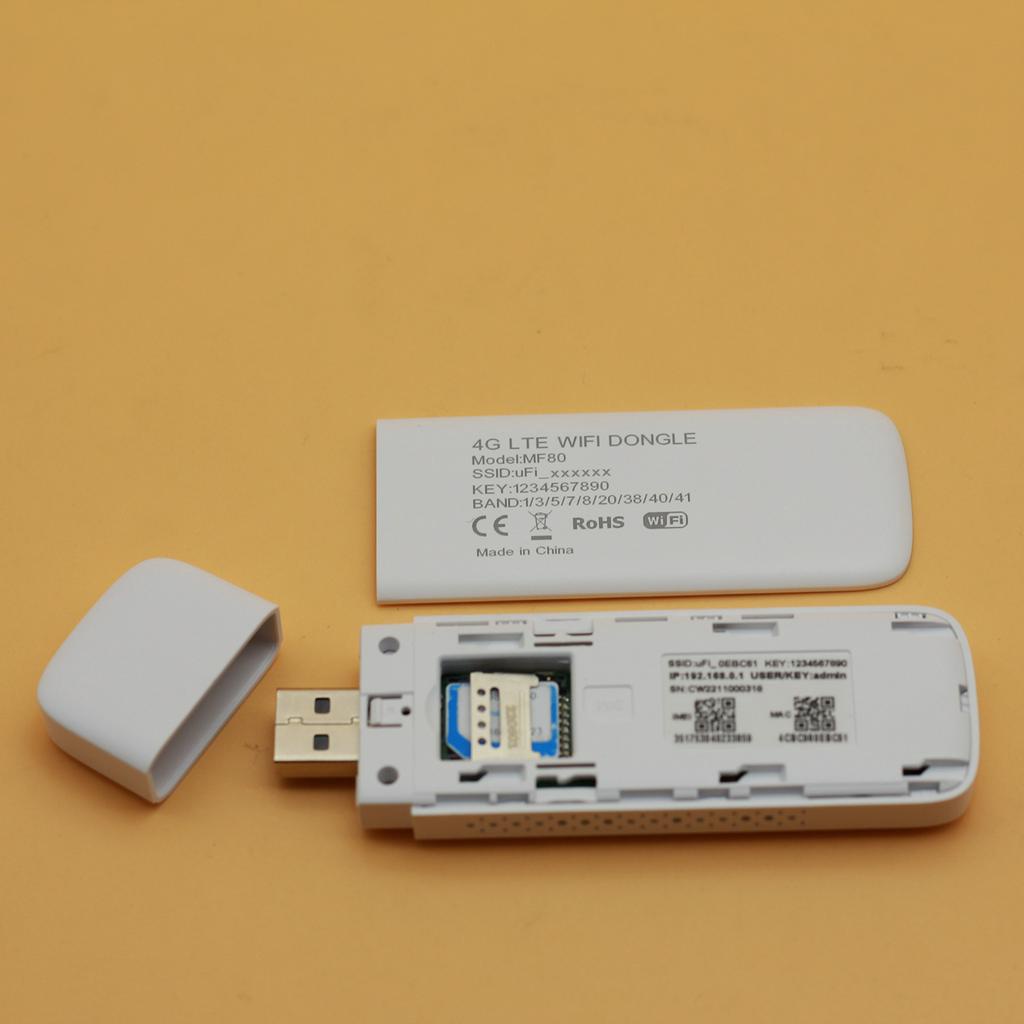 USB Dcom Phát Wifi-Vemo MF80, MF90 Lte Cat4 - Tốc Độ 150Mb - Hỗ Trợ Kết Nối 10 Thiết Bị - Dùng Đa Mạng
