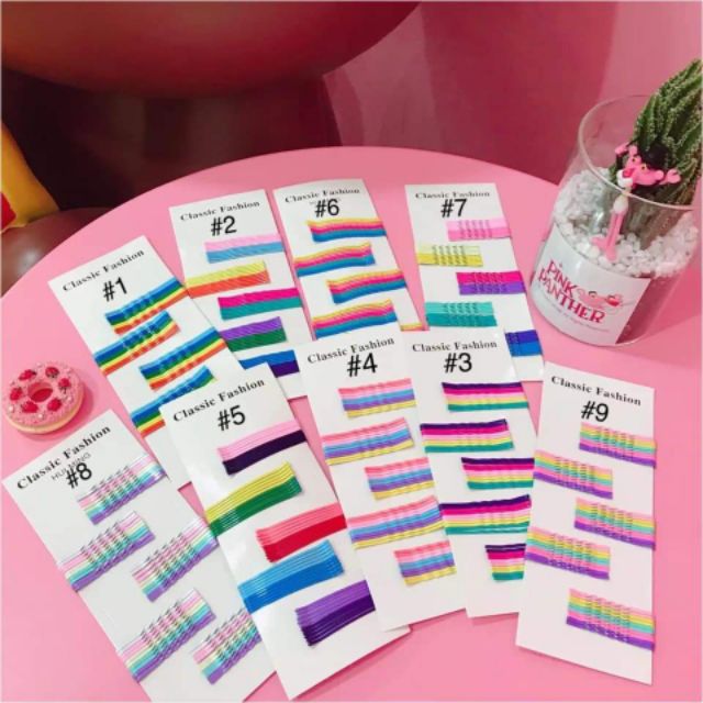 50 kẹp tăm đủ màu rainbow